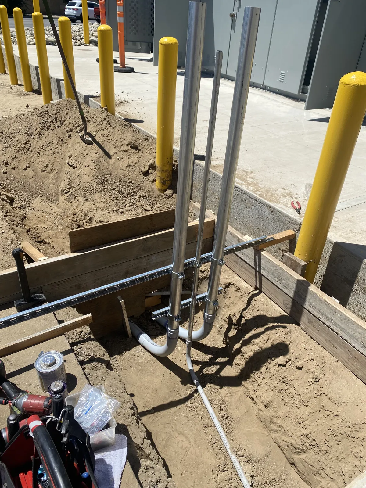 Underground conduit run