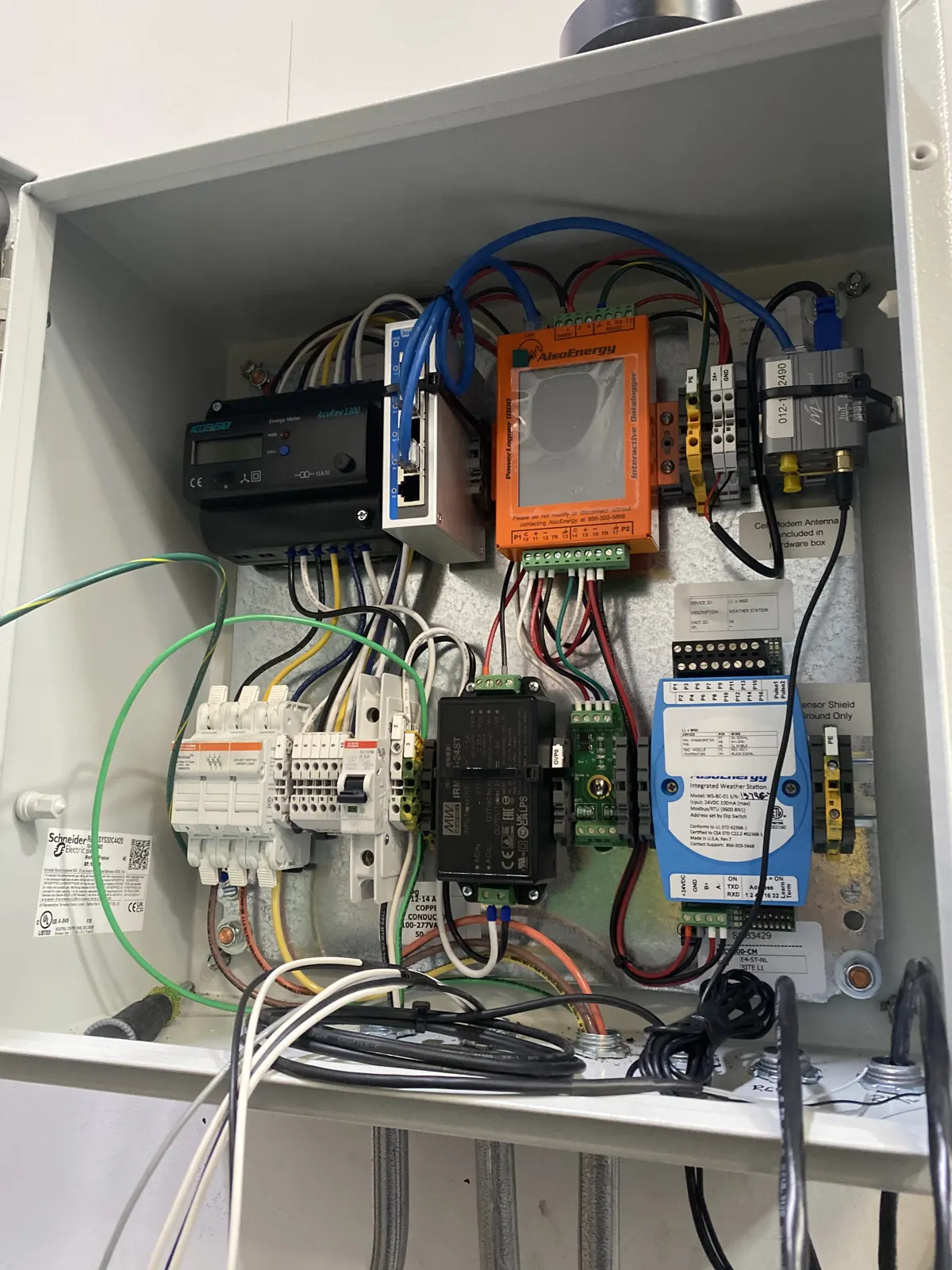 Control panel wiring
